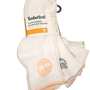 Timberland Logo Cushioned Quarter Socks- 5 Pair